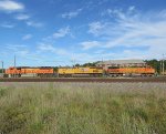 BNSF 8974 - UP 7838 - BNSF 5345 Visit Maine